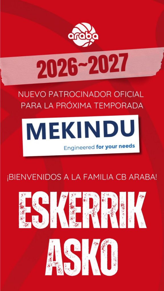 Mekindu, nuevo patrocinador oficial de CB Araba | Deporte femenino, RSC y compromiso local